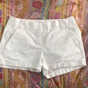 J Crew  3" Chino Shorts - White 00